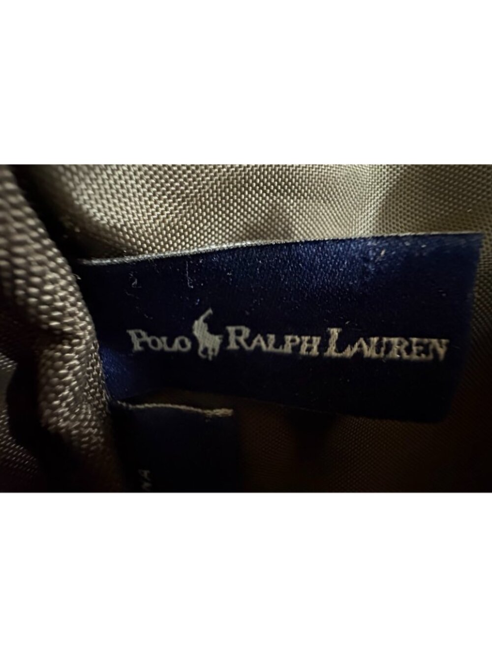 Polo Ralph Lauren Leather Canvas Heritage Logo Messenger Laptop Bag Brown Khaki - Picture 8 of 14